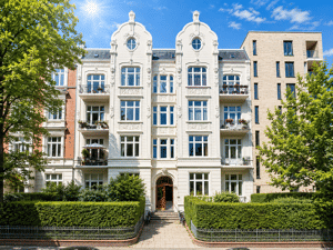 Jugendstil-Grandesse beim Innocentiapark: 217 m², 6,5 Zimmer & zwei Balkone in Harvestehude – 20144 Hamburg – Vorschaubild 1