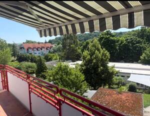 2-ZKB-Erdgeschosswohnung mit ruhigen Sonnenbalkon in Bad Kreuznach-Nord mit Blick ins Grüne