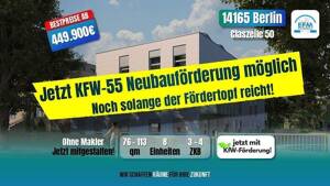 ++ZINS-/MIET-/ENERGIESPAREND++ 3 ZKB mit KfW 100.000€-Darlehen – 14165 Berlin – Vorschaubild 1