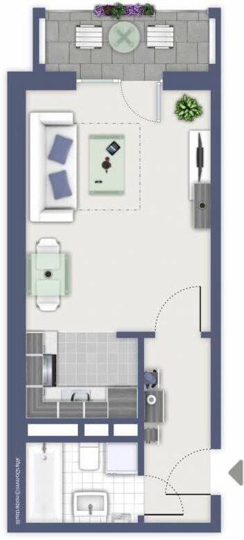 1-Raumwohnung mit Balkon in Chemnitz – Chemnitz – Vorschaubild 5