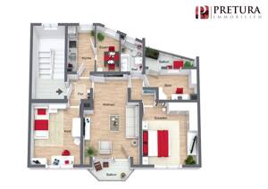 Attraktive 4-Zimmerwohnung mit Balkon in Ludwigshafen-Süd – 67061 Ludwigshafen am Rhein – Vorschaubild 2