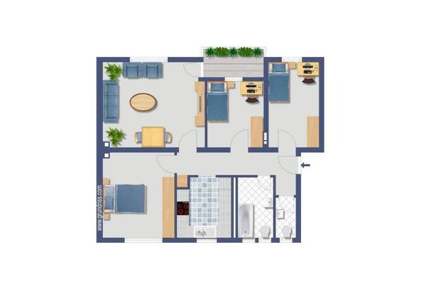 Etagenwohnung in 51149 Köln mit 81 m² kaufen