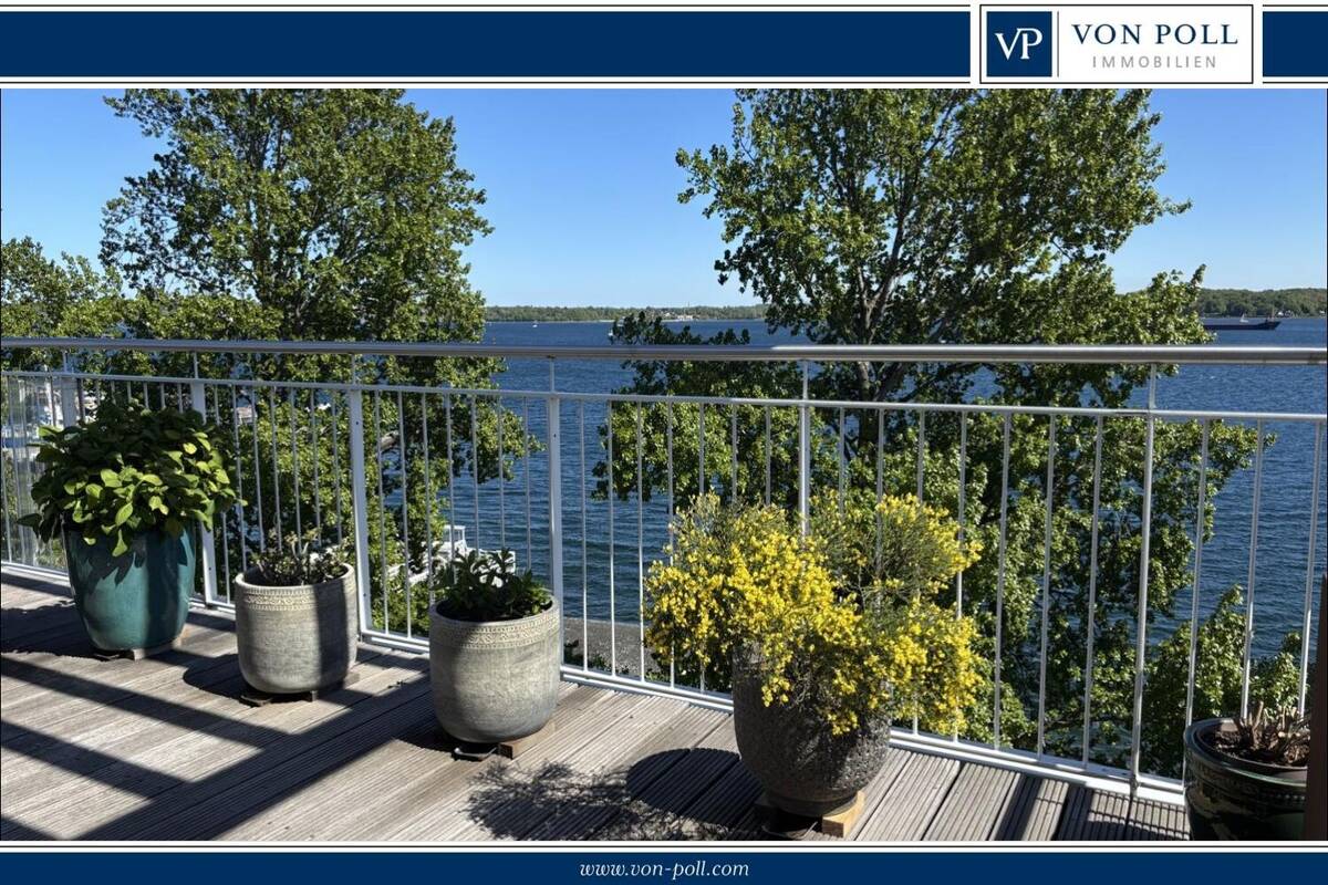 Einzigartiges Penthouse mit ca. 115 m² Balkonfläche und Fördeblick – 24159 Kiel – Bild 1 von 9