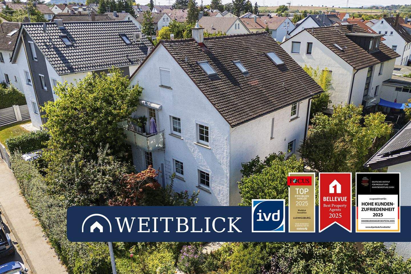 WEITBLICK: Freistehendes Mehrfamilienhaus! – Freiberg am Neckar – Bild 1 von 5