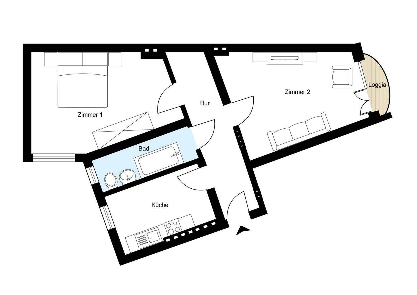 VERMIETET! PROVISIONSFREI! Schöne 2-Zimmer-Wohnung im Samariterviertel! – Berlin – Vorschaubild 3
