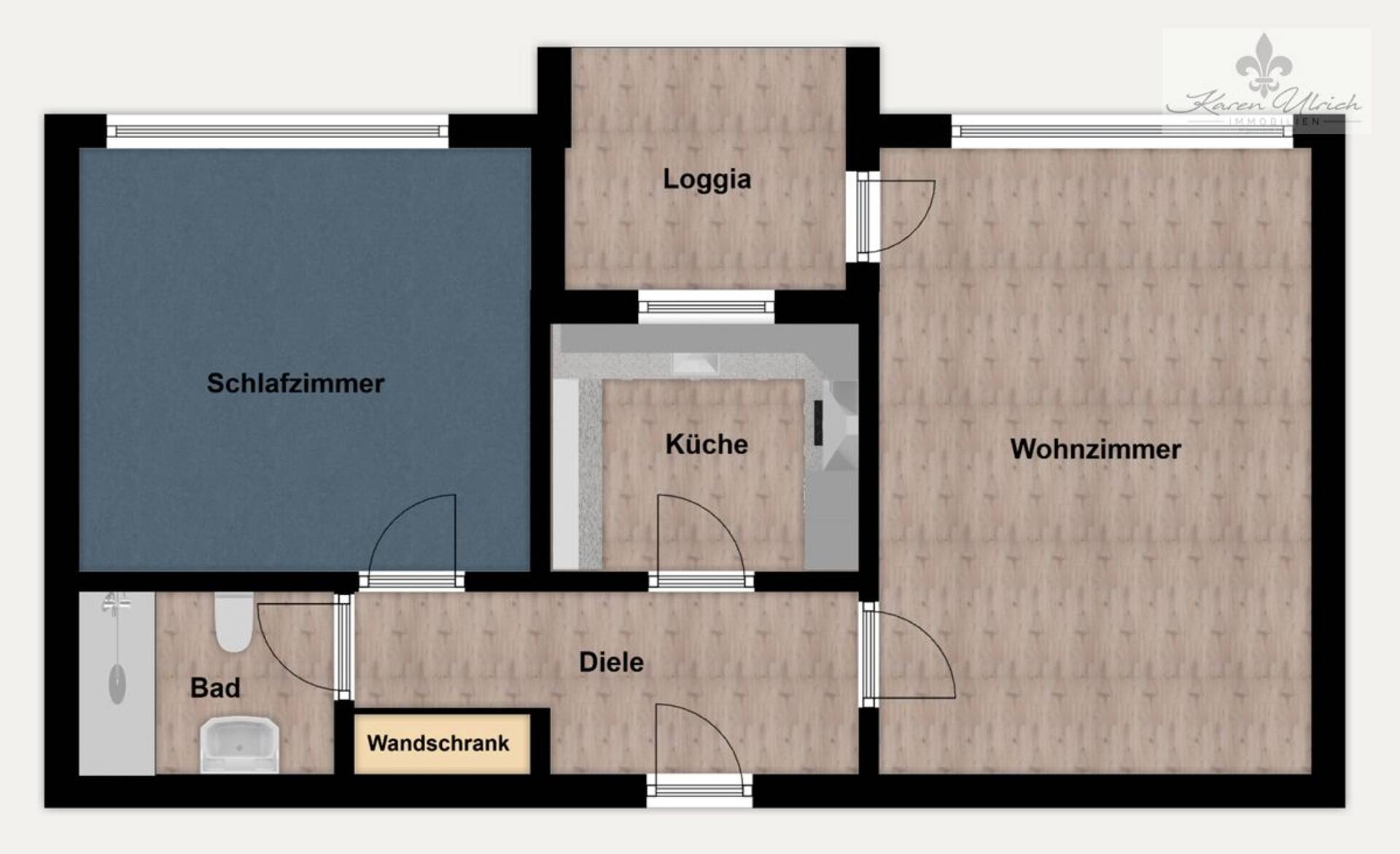 Etagenwohnung in 21217 Seevetal mit 58,12 m² kaufen