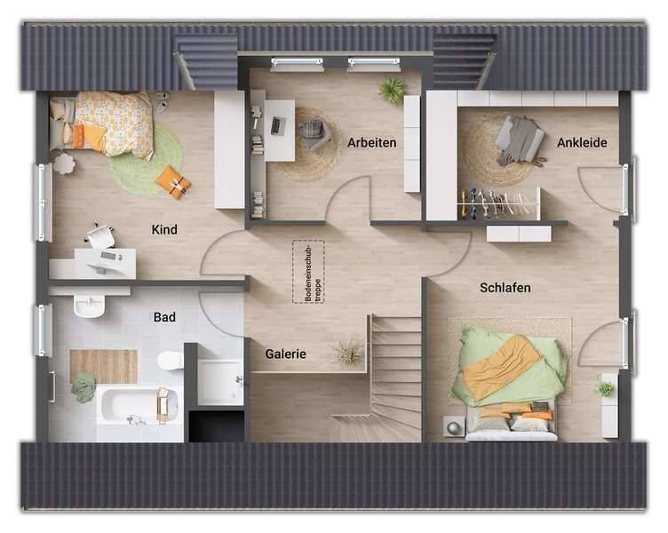 Landhaus 142 massiv gebaut, Preis inkl. Grundstück – Konz – Vorschaubild 6