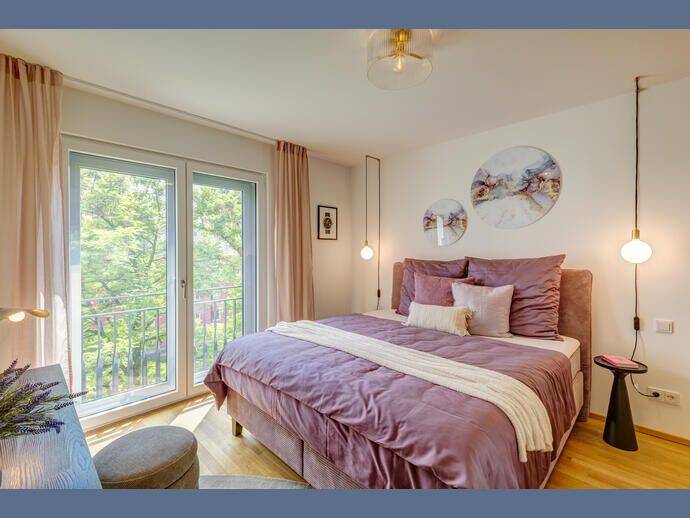 Möbliert: Neubau-Erstbezug: Stilvolle 3- Zimmer Wohnung – München – Vorschaubild 3