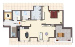 2-Zimmer-DG-Wohnung mit Dachterrasse – 91058 Erlangen – Vorschaubild 2
