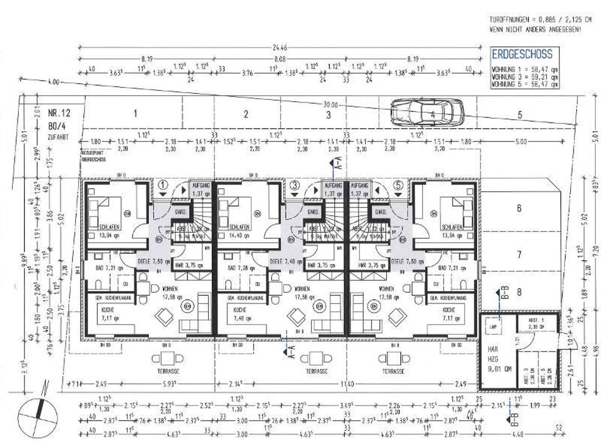 Erdgeschosswohnung in 49661 Cloppenburg mit 59,21 m² kaufen