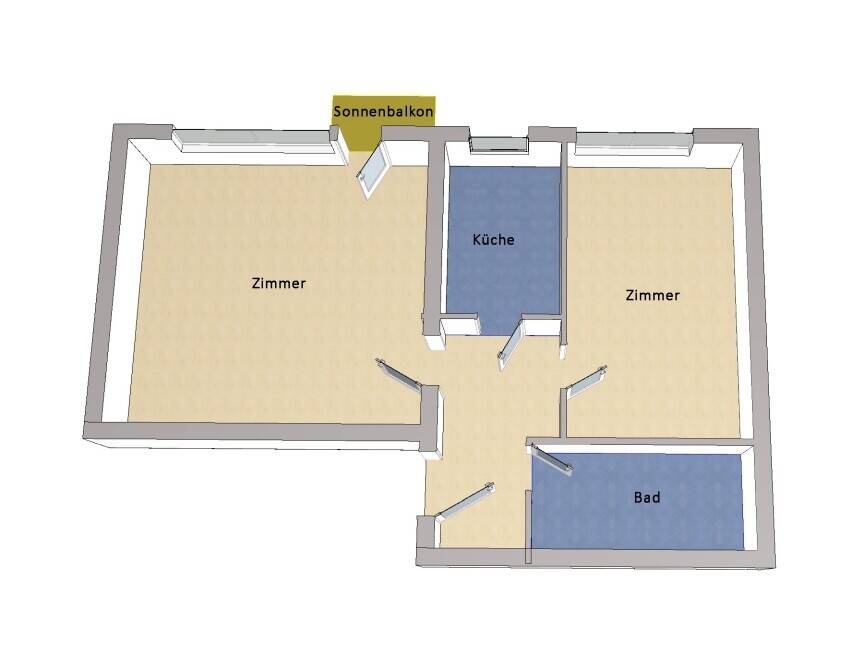 IMMOBERLIN.DE - Gemütliche Wohnung mit Balkon & Lift nahe Turmstraße – Berlin – Vorschaubild 6