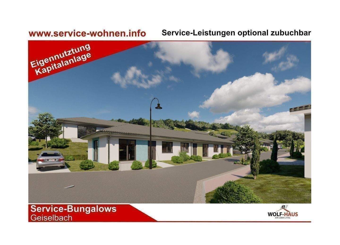 Service-Bungalows Geiselbach - Seniorenbungalow barrierefrei, incl Grundstück, Garage – Geiselbach – Bild 1 von 9