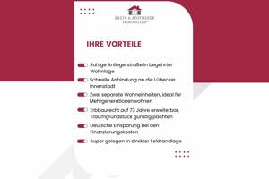 Ein Bungalow - unzählige Möglichkeiten: Großzügiges Zweifamilienhaus - traumhaftes Grundstück! – 23562 Lübeck – Vorschaubild 2