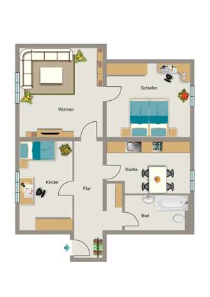 3-Zimmer-Wohnung in Duisburg Obermarxloh – 47166 Duisburg – Vorschaubild 8