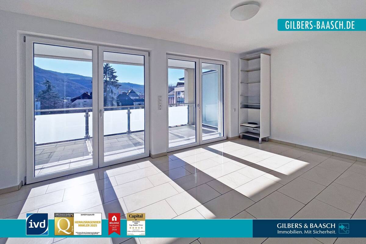 Bernkastel-Kues: Top Eigentumswohnung, zentrale Wohnlage, altersgerecht, Tiefgarage, Loggia – 54470 Bernkastel-Kues – Bild 1 von 9