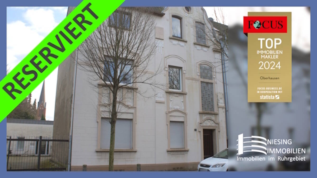 *** RESERVIERT *** 3-Familienhaus mit 2 Garagen, Oberhausen Marienviertel ***provisionsfrei*** – 46047 Oberhausen – Bild 1 von 1