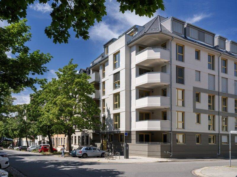 Erstbezug : Exklusive 2-Zimmer-Wohnung im Neubau mit Garten, Terrasse, Fußbodenheizung und Parkett! – Chemnitz – Vorschaubild 2