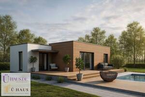 Rohe 77 - Moderner Bungalow in KfW 40, einzugsfertig inkl. KfW40, Fundamente