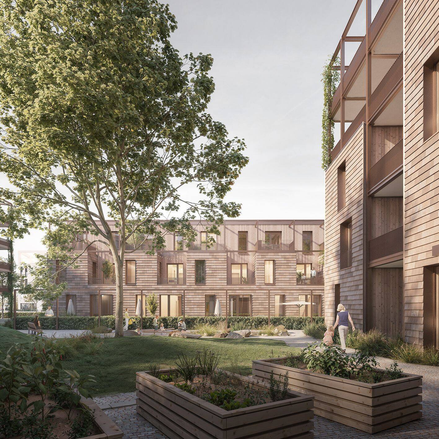 Hochwertige 3 Zi.-Neubauwohnung mit Terrasse - Wohnanlage "Am Illerpark"