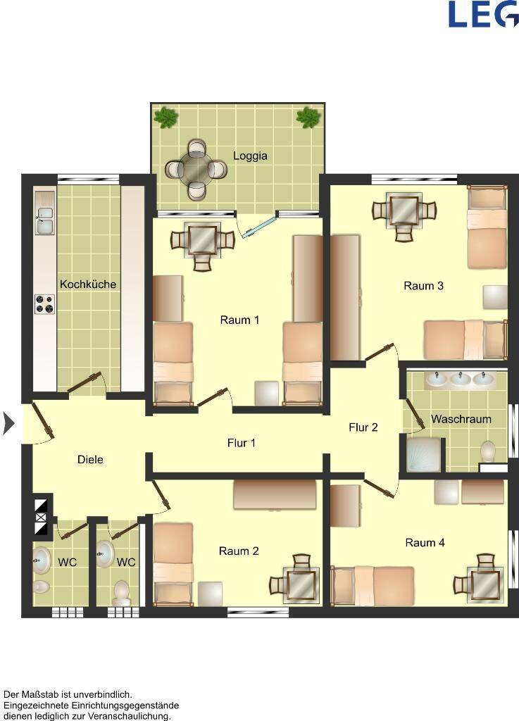 2-Zimmer-Wohnung in Düsseldorf Hassels – Düsseldorf – Vorschaubild 2