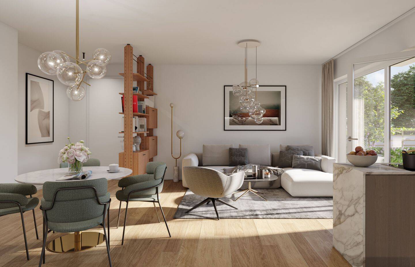 NEUBAUPROJEKT LANGE 30 - Lichtdurchflutete 2-Raum-Wohnung mit Loggia und edlem Parkettboden – Leipzig – Vorschaubild 5