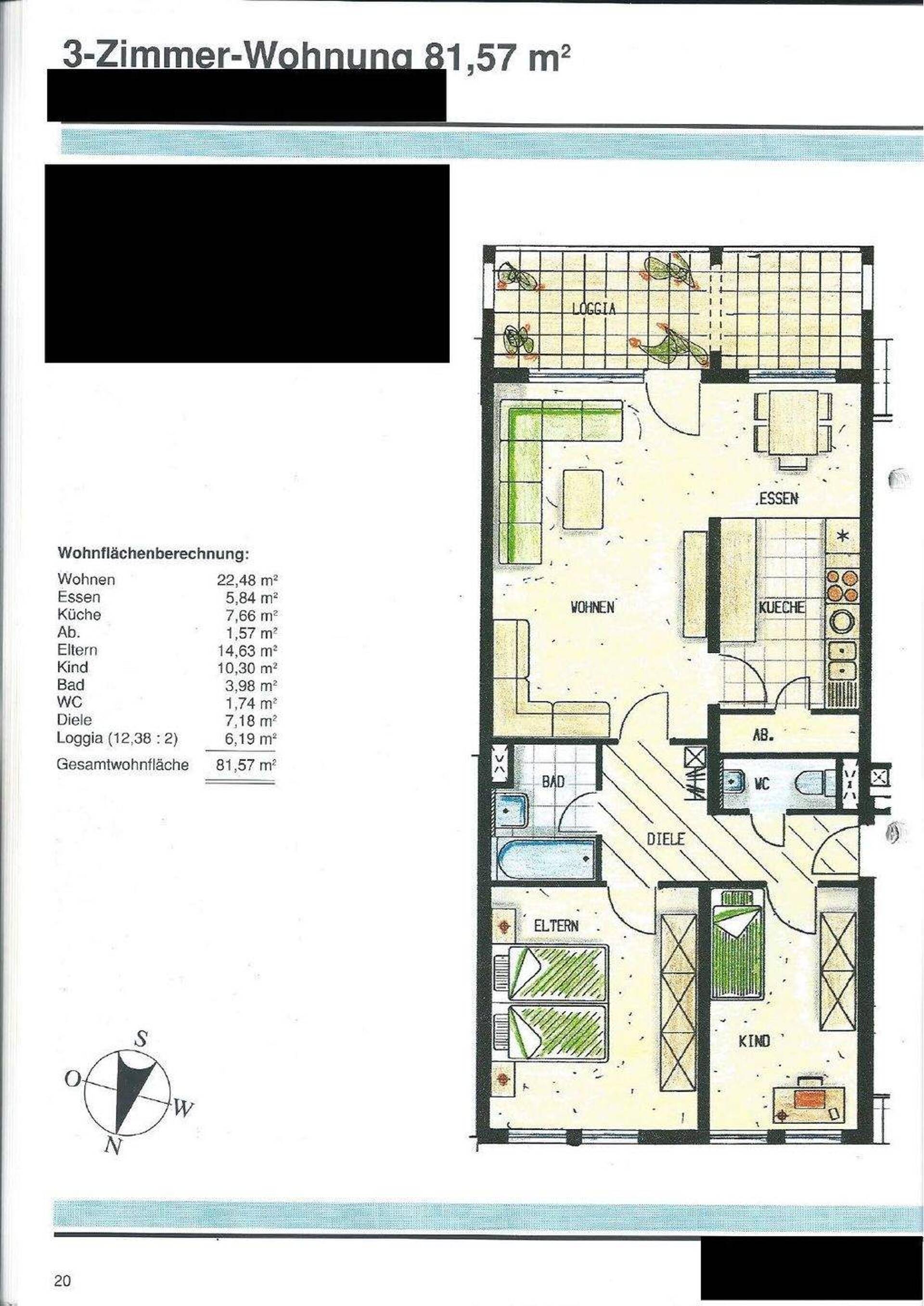 Etagenwohnung in 67550 Worms mit 82 m² kaufen