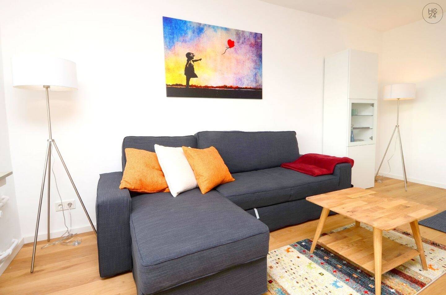 Möblierte 2-Zimmer Wohnung mit Internet und Balkon in Schierstein