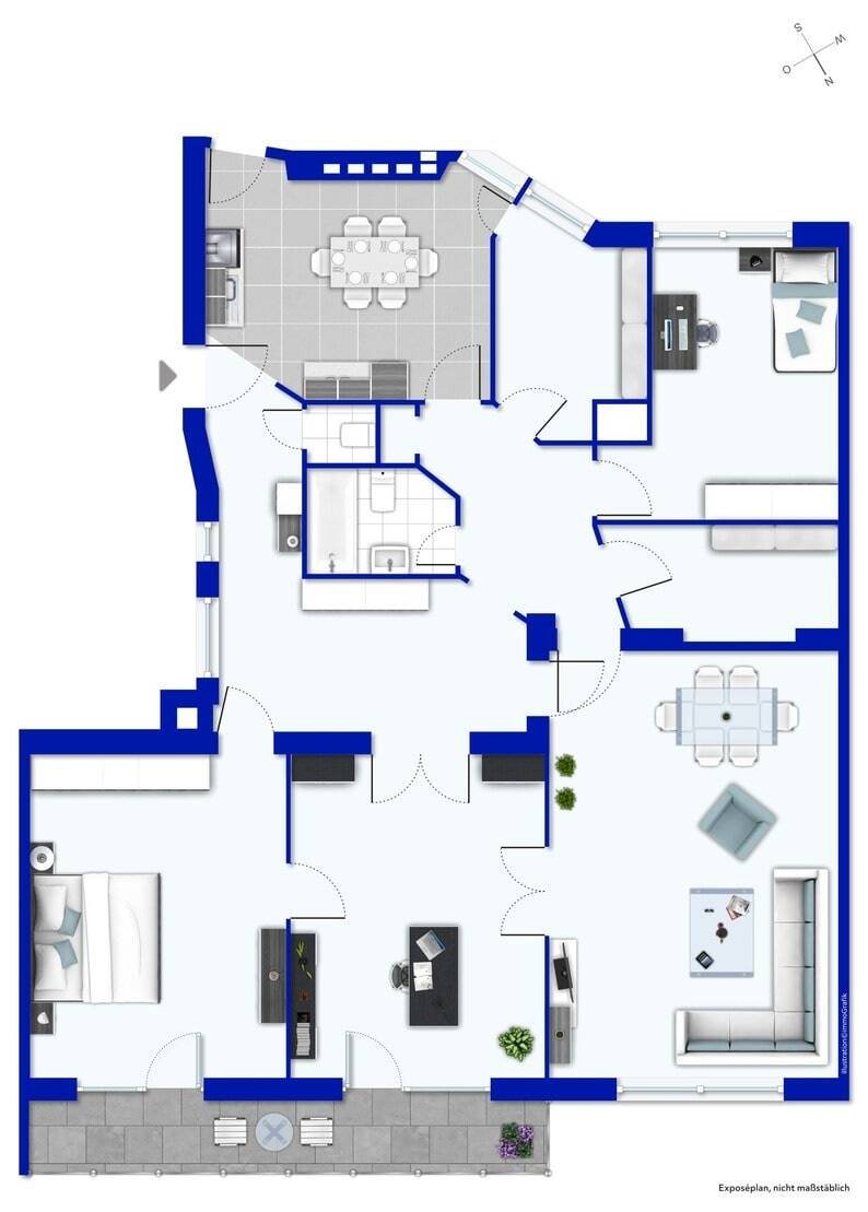 Altbauklassiker mit Aufzug und Balkon- 147 m² in Wilmersdorf nahe Kurfürstendamm – Berlin – Vorschaubild 7