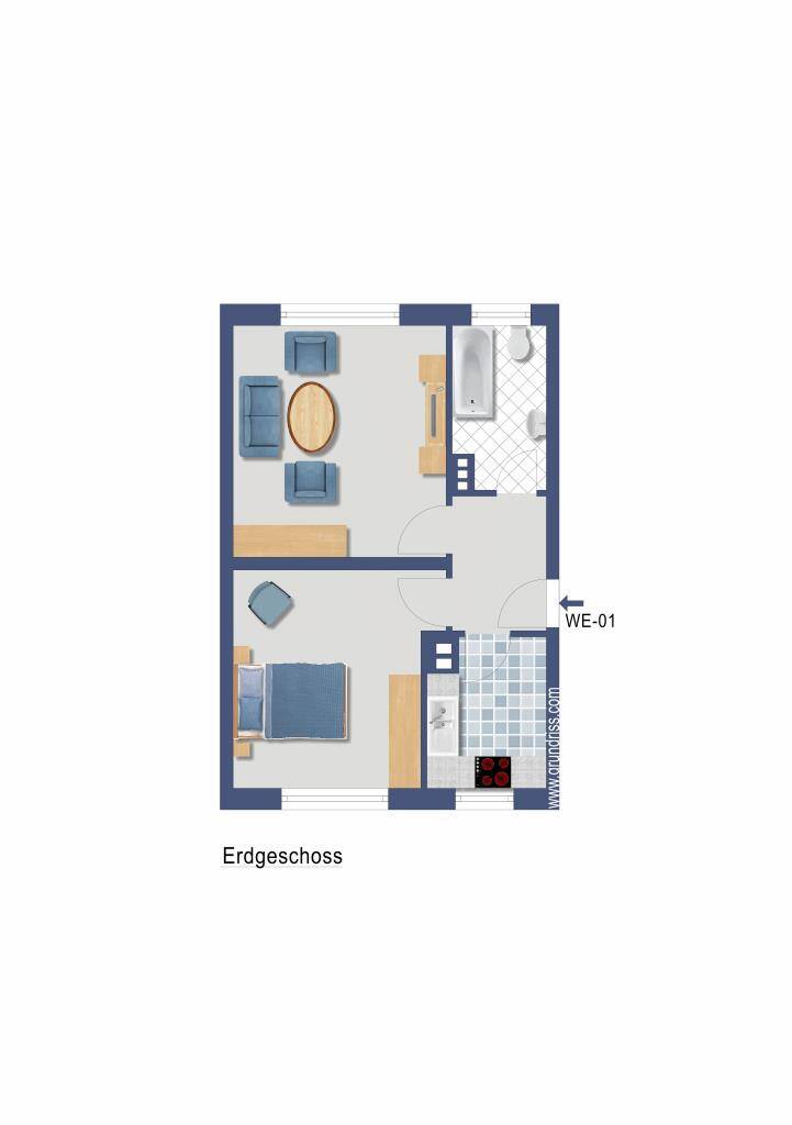 Dortmund Brackel:: 2,5 Zimmerwohnung für Kapitalanleger – Dortmund – Vorschaubild 3
