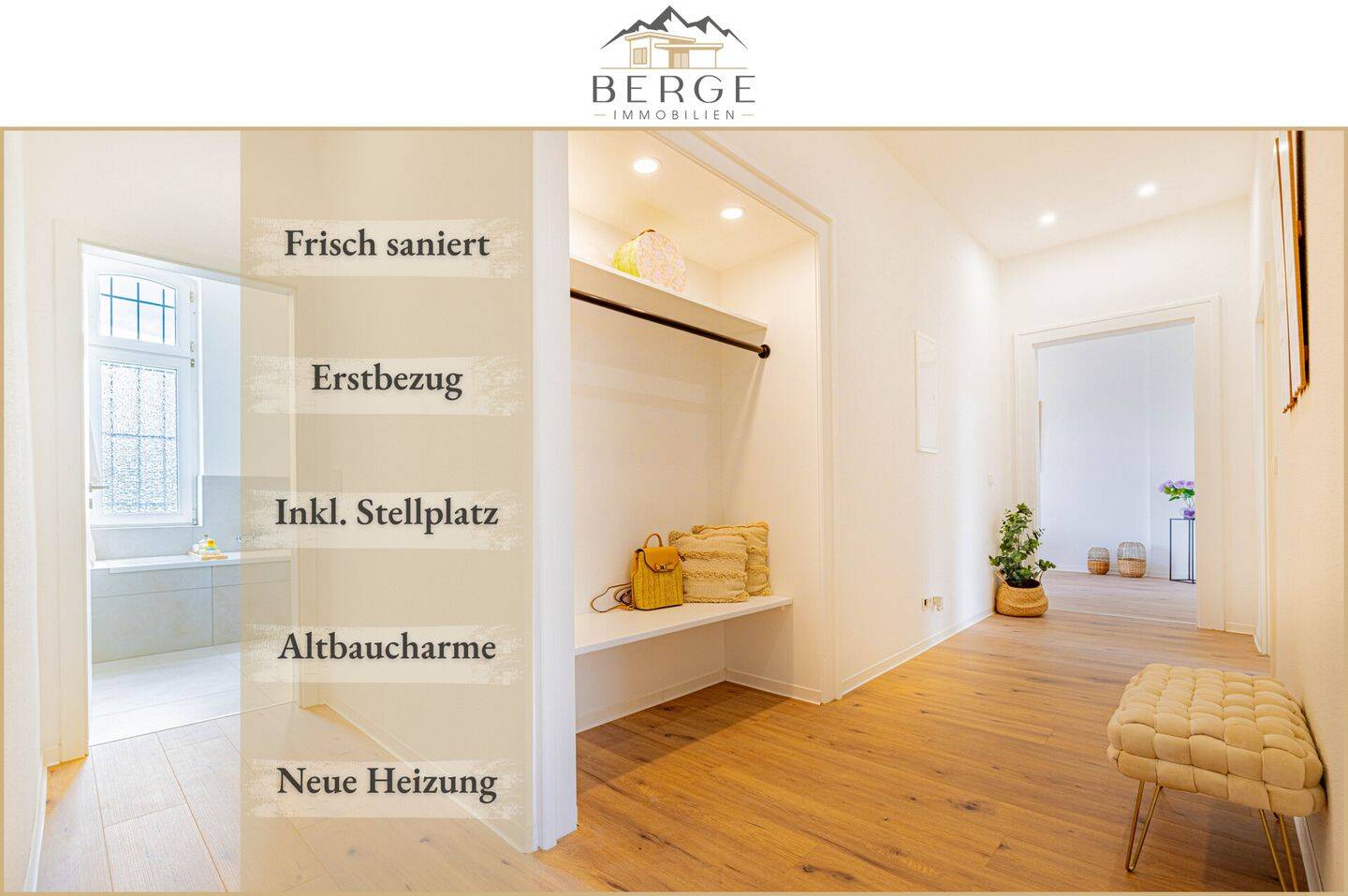 Altbau kombiniert mit Neubauflair: Ihre neue Eigentumswohnung im EG mit Erstbezug! – Fuldatal – Bild 1 von 9