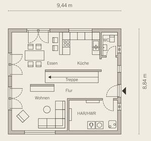 Individuelle Stadtvilla Einfamilienhaus mit Walmdach zum Kauf - Stadtvilla 10.2 – 45259 Essen – Vorschaubild 2