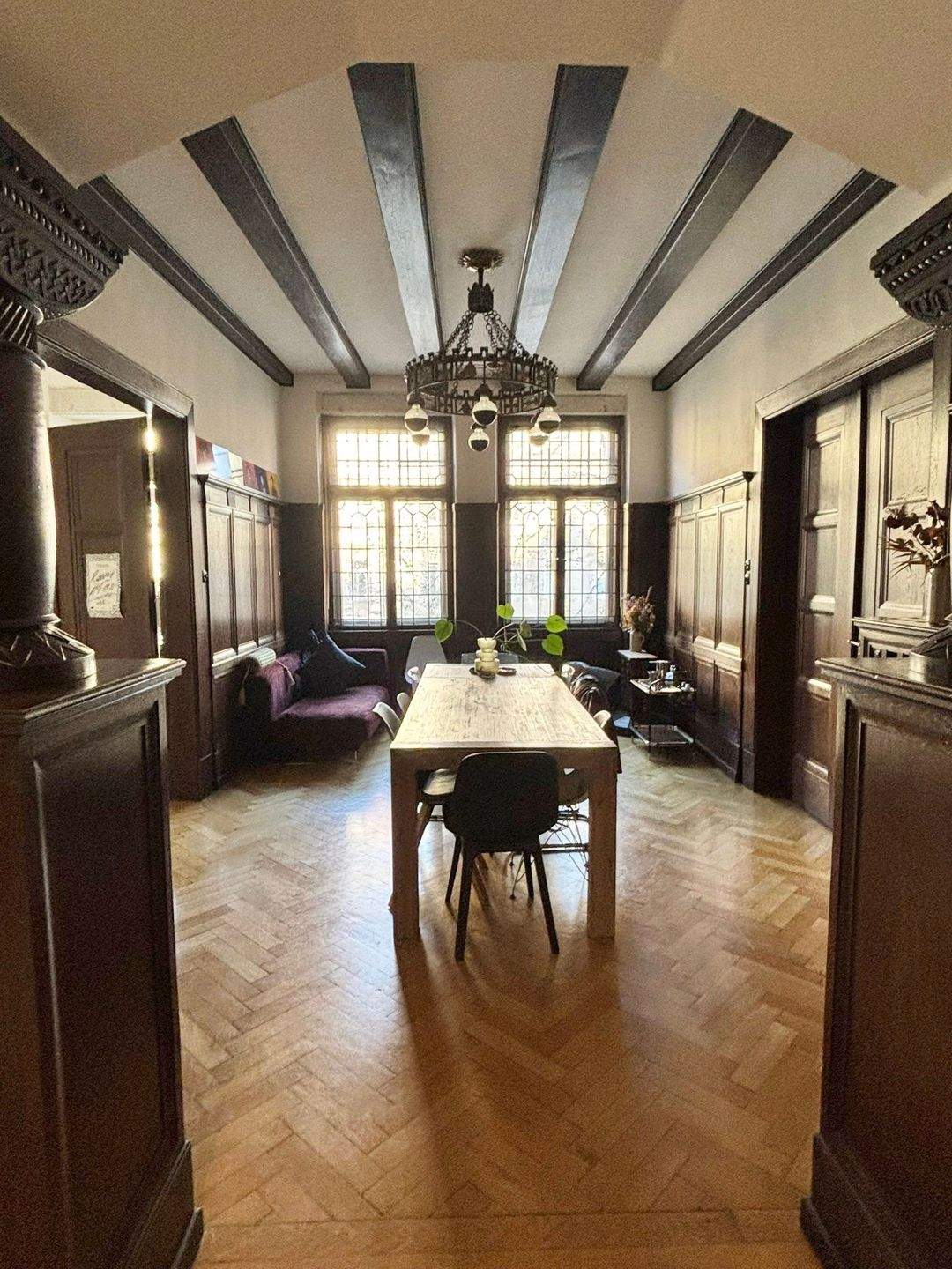Bucher Straße ! Historische große 8-Zi.-Altbau-Whg. 250 m², 2 Balkone, Parkett, 1.OG ohne Aufzug