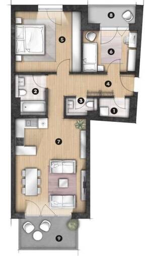 Exklusive Neubauwohnung im Erstbezug. Lübeck Neue Meile – 23558 Lübeck – Vorschaubild 8