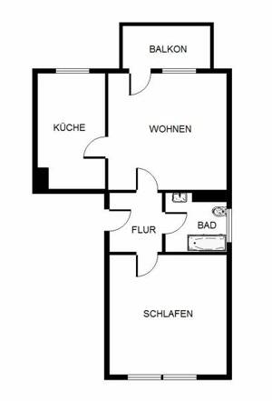 Schöne Wohnung sucht Mieter: günstige 2,5-Zimmer-Wohnung – 45141 Essen – Vorschaubild 8