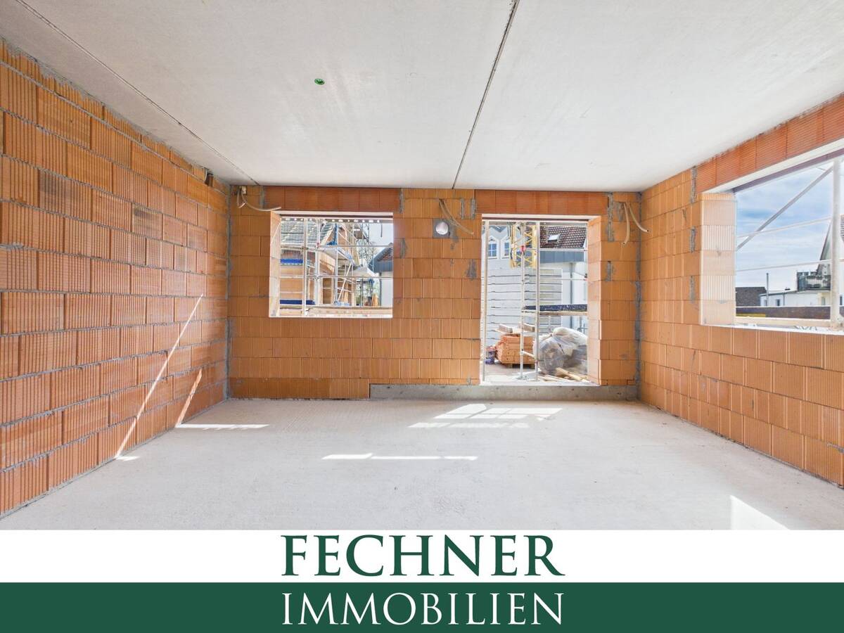 NEUBAU: Ingolstadt-Süd (Hundszell) 3-ZKB-Wohnung (1. OG, Aufzug) mit großer Dachterrasse (16,16m²!) – 85051 Ingolstadt – Bild 1 von 8