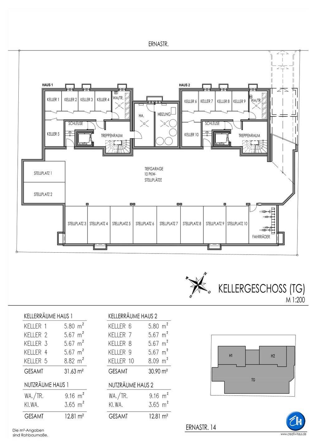 Charmante 2-Zi.-Whg., quadratischer SW-Balkon, Tageslicht-Bad, Lift, Einzelstellplatz TG – München – Vorschaubild 6