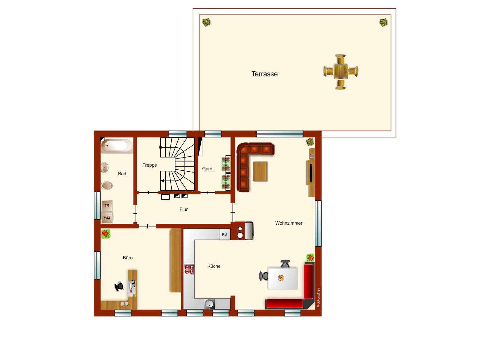 Wohnen und Arbeiten in einem Haus mit viel Platz – Geretsried – Vorschaubild 8