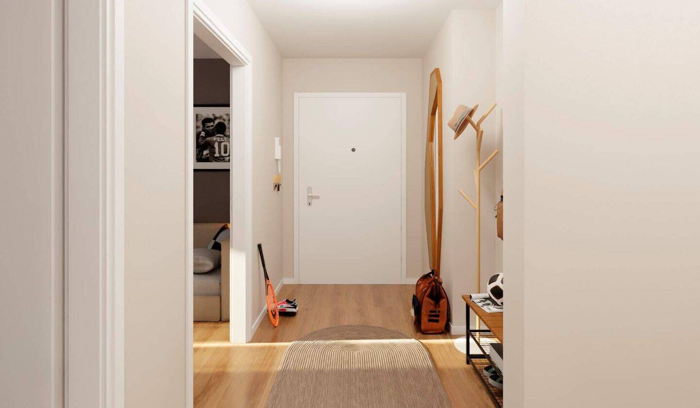 Barrierefreie Familienwohnung mit zwei modernen Bädern und Loggia – Düsseldorf – Vorschaubild 6