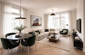 Generalsviertel: Elegante Altbauwohnung mit Balkon in kernsanierter Stadtvilla – 20253 Hamburg – Vorschaubild 4