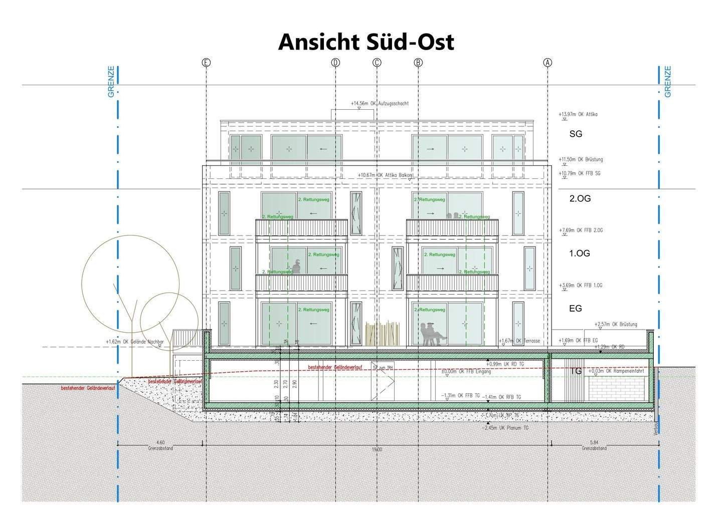 Helle Neubauwohnung mit eigenem Garten im KFW 40 Energiesparhaus Nähe Porta Nigra – Trier – Bild 1 von 6