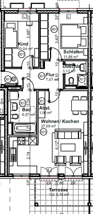 Moderne 3-Zimmer-Wohnung mit Garten und TG Plätzen in Putzbrunn – 85640 Putzbrunn – Vorschaubild 9