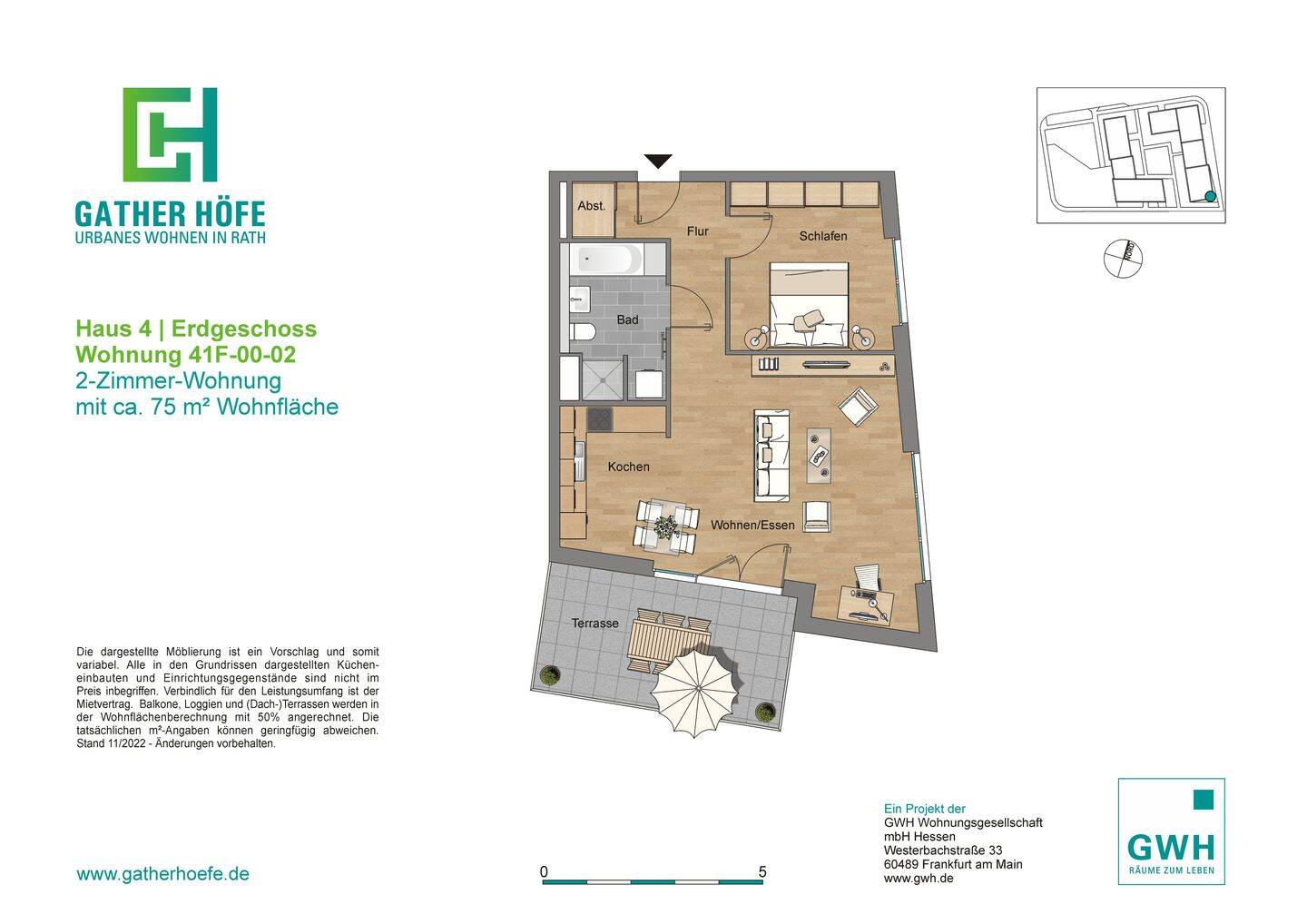 47124/47 Moderne 2-Zi.-Wohnung im Neubau von Düsseldorf-Rath sucht Nachmieter! – Düsseldorf – Vorschaubild 9