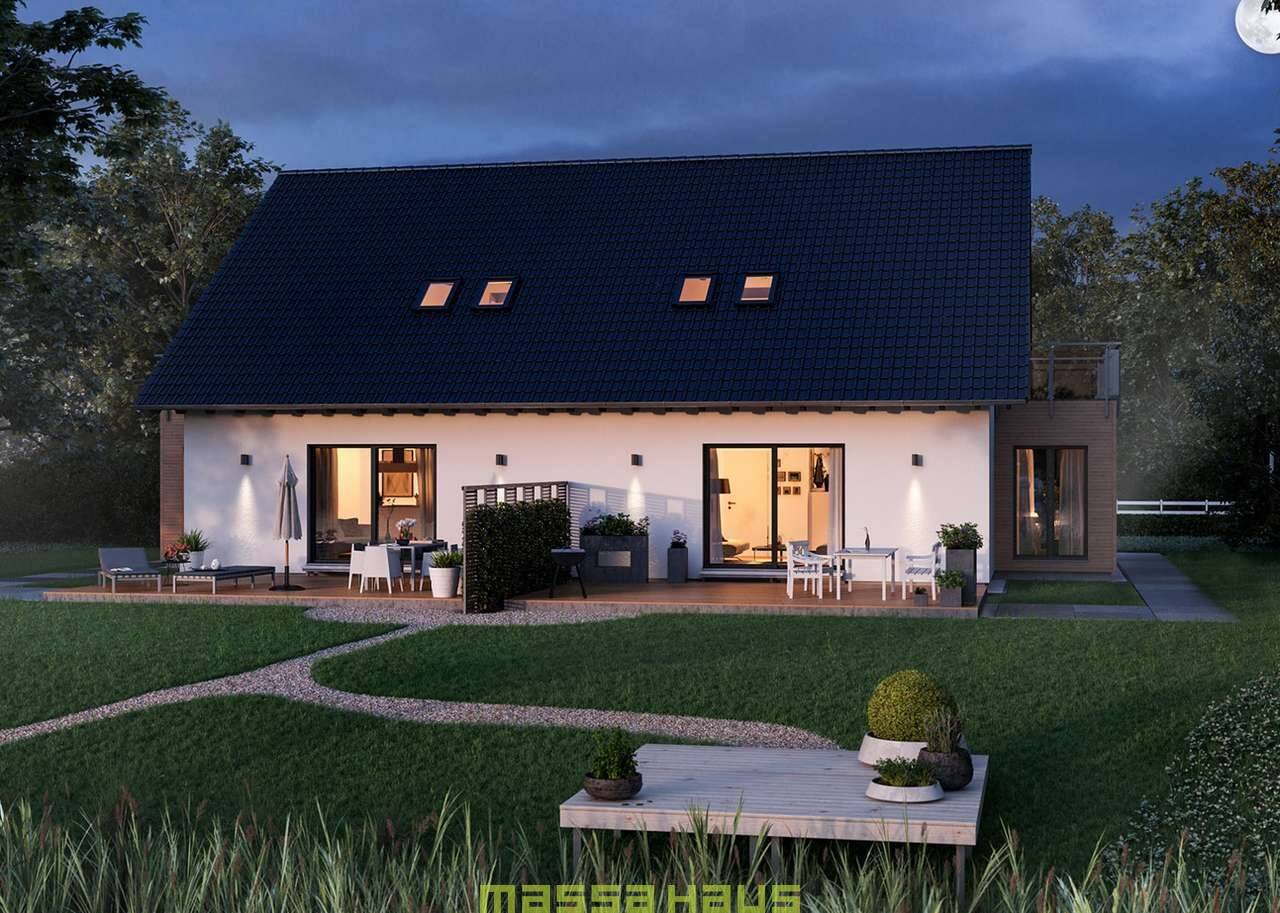 GETEILTE KOSTEN - DOPPELTE FREUDE - ZWEI FAMILIEN - VIERFACHES GLÜCK MASSA-HAUS – Weisweil – Bild 1 von 9