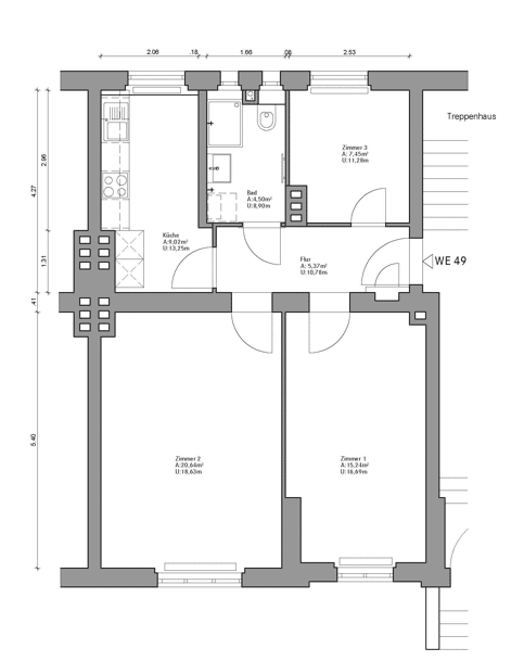 Licht, Holz und Ruhe - bezugsfreie, sanierte 3 Zimmer Altbau-Wohnung in Spandau – Berlin – Vorschaubild 6