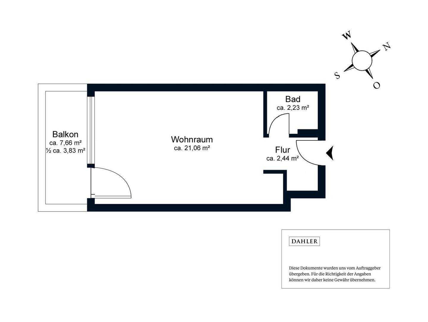 Moderne 1-Zimmer-Wohnung mit großzügigem Balkon – Hamburg – Vorschaubild 7