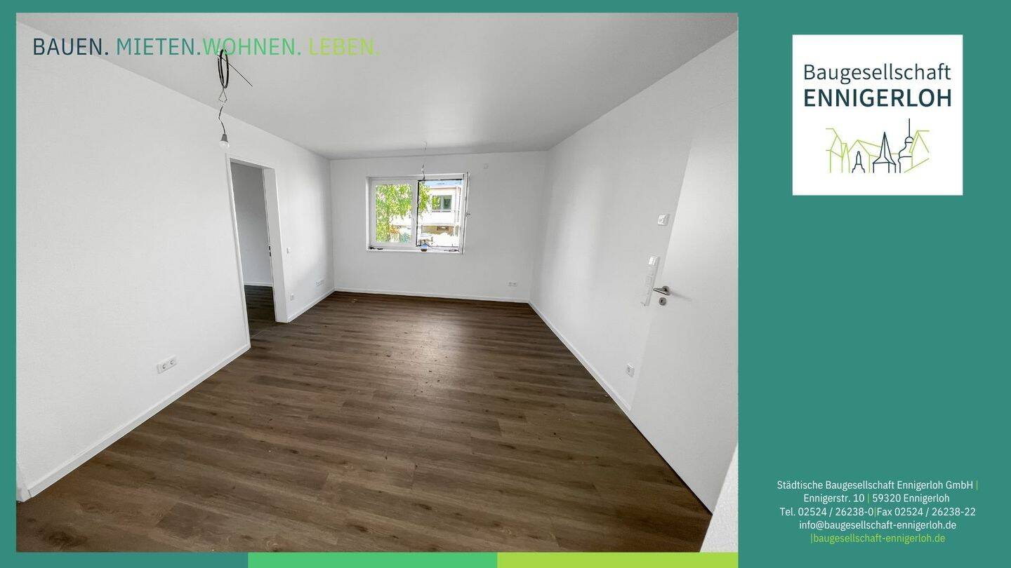Neubau-Erstvermietung in Ennigerloh – Moderne 3‑Zimmer‑Wohnung mit WBS