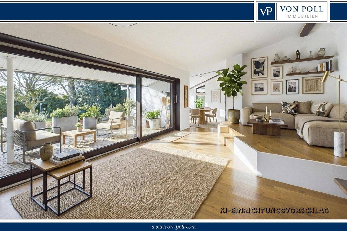 Lichtdurchfluteter Bungalow mit Sauna und Wintergarten - Großzügiges Wohnglück für Genießer – Viersen – Bild 1 von 9