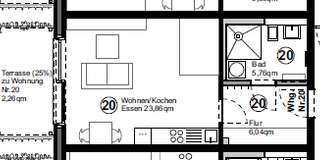 Erstbezug: Sonnige 1-Zimmer Erdgeschosswohnung mit Garten und Stellplatz in Münster-Gremmendorf – Münster – Bild 1 von 4