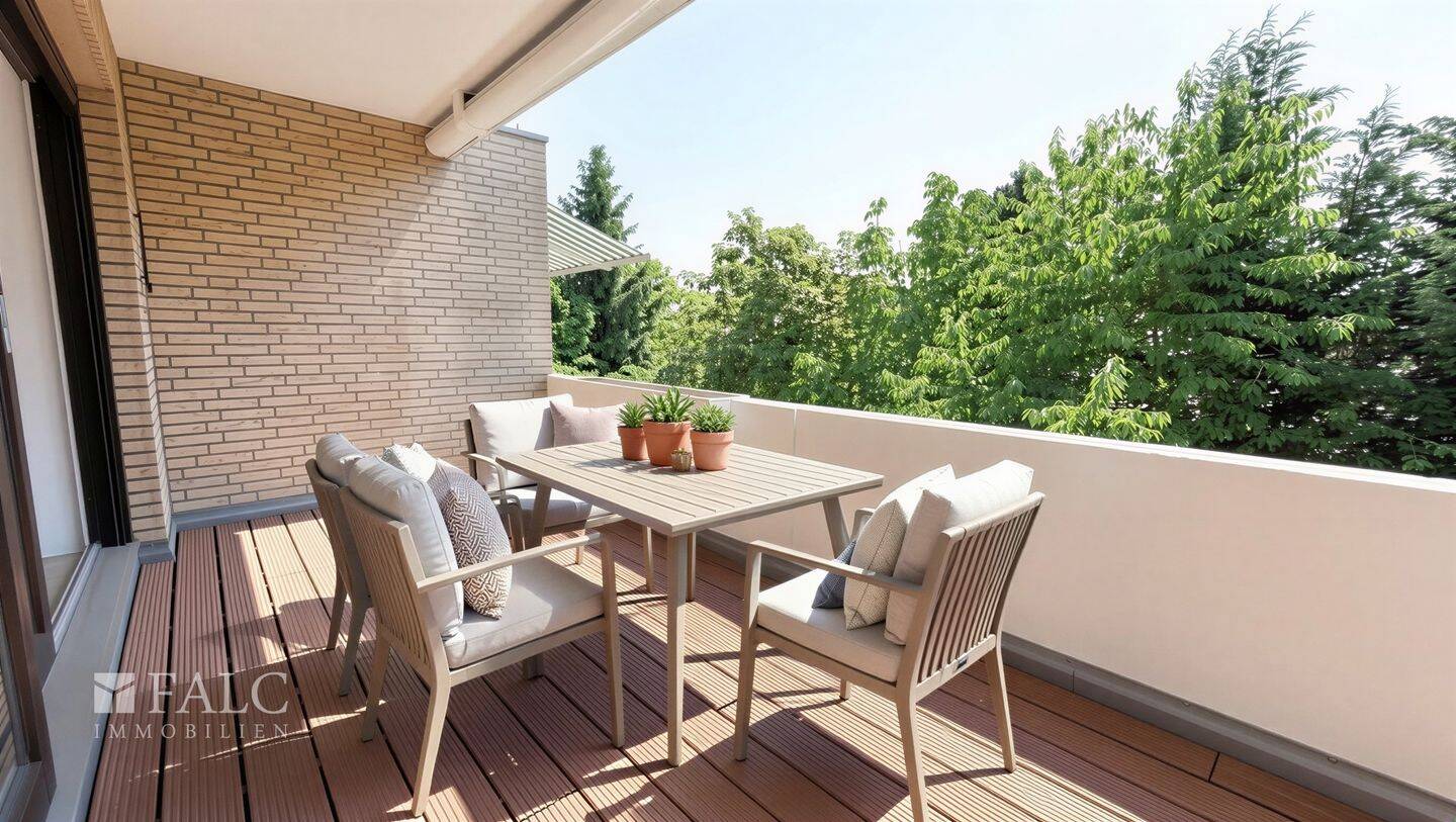 Stilvolle Maisonette-Wohnung mit zwei Balkonen und Kamin in begehrter Lage von Düsseldorf – Düsseldorf – Vorschaubild 2
