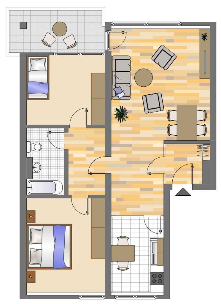 3-Zimmer Wohnung in Dortmund Dorstfeld mit Balkon (WBS erforderlich) – Dortmund – Vorschaubild 2